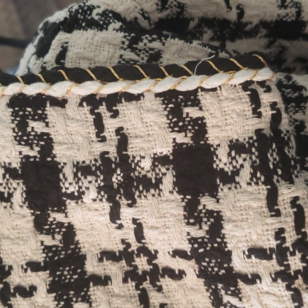 NWT Black/ivory tweed blazer - Picture 8 of 16